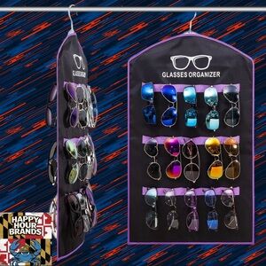 Multiple Eyeglasses Storage 30 Sunglass Wall Mount Foldable Travel Glasses Case